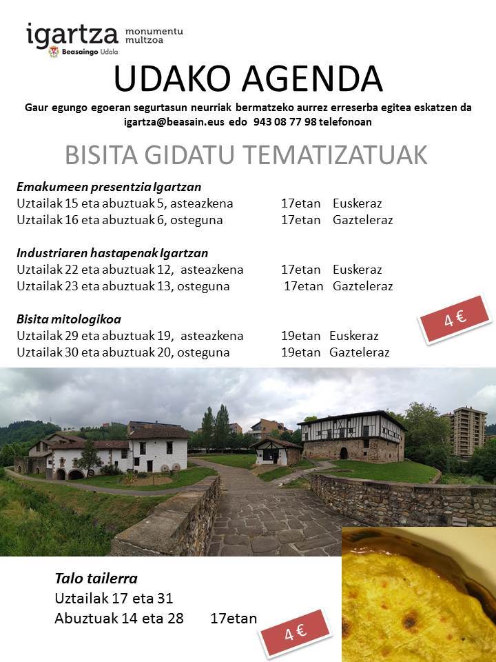 Bisita gidatuak 2020